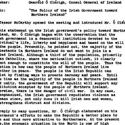 Minutes, 1977-02-05. Irish ...