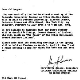 Announcements, 1977-01-28. ...