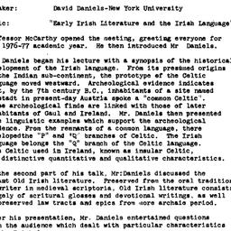 Minutes, 1976-10-02. Irish ...