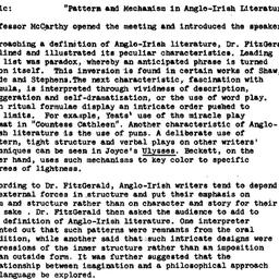 Minutes, 1976-12-04. Irish ...