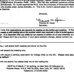 Announcements, 1993-02-09. ...