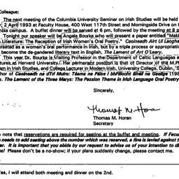 Announcements, 1993-03-23. ...