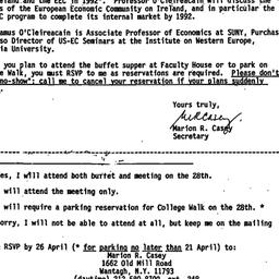 Announcements, 1989-04-10. ...