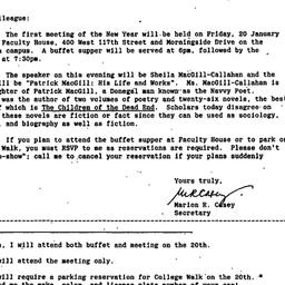 Announcements, 1988-12-30. ...