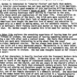 Minutes, 1989-05-19. Irish ...