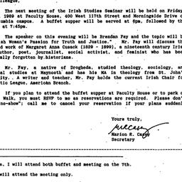 Announcements, 1989-03-12. ...