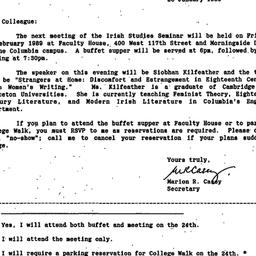 Announcements, 1989-01-23. ...