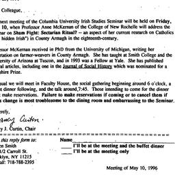 Announcements, 1996-04-25. ...