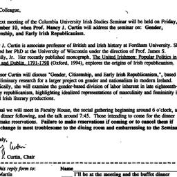 Announcements, 1995-10-16. ...