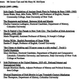 Background paper, Irish Stu...