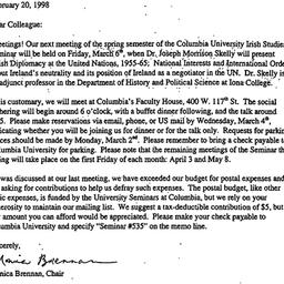 Announcements, 1998-02-20. ...