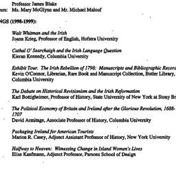 Background paper, Irish Stu...