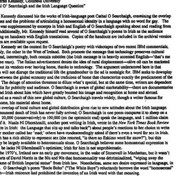 Minutes, 1998-10-02. Irish ...