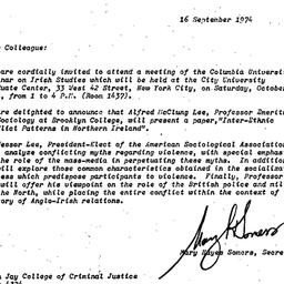 Announcements, 1974-09-16. ...