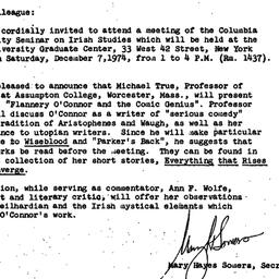 Announcements, 1974-11-27. ...