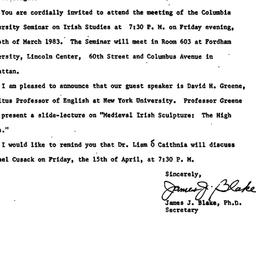 Announcements, 1983-02-23. ...