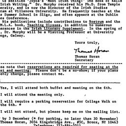 Announcements, 1991-11-15. ...