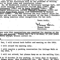 Announcements, 1991-09-23. ...