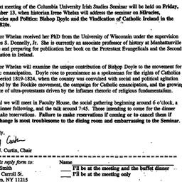 Announcements, 1997-08-28. ...