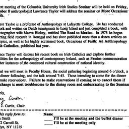 Announcements, 1996-10-17. ...
