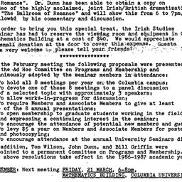 Announcements, 1986-03-11. ...