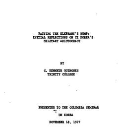 Speaker's paper, 1977-1...