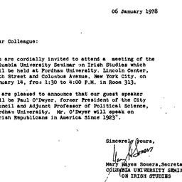 Announcements, 1978-01-06. ...