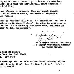 Announcements, 1977-09-23. ...