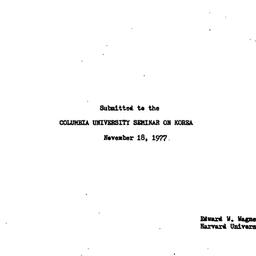 Speaker's paper, 1977-1...