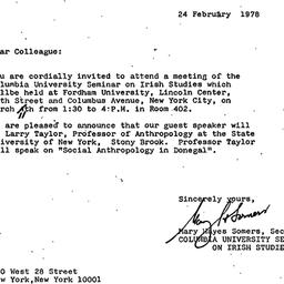 Announcements, 1978-02-24. ...