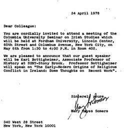 Announcements, 1978-04-24. ...