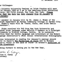 Announcements, 1984-12-27. ...