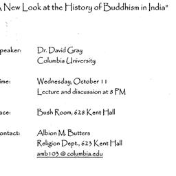 Announcements, 2000-10-11. ...