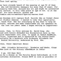 Correspondence, 2000-10-05....