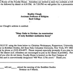 Announcements, 1994-03-09. ...