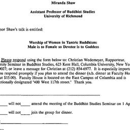 Announcements, 1993-04-01. ...