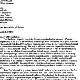 Minutes, 1999-10-13. Buddhi...