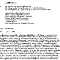 Minutes, 1998-04-16. Buddhi...