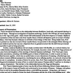 Minutes, 1999-04-15. Buddhi...