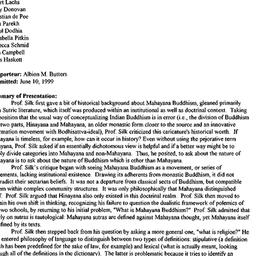 Minutes, 1999-04-08. Buddhi...
