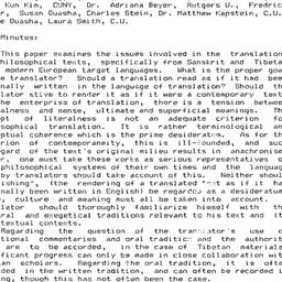 Minutes, 1991-11-27. Buddhi...