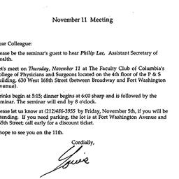 Announcements, 1993-11-11. ...