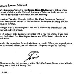 Announcements, 1997-11-20. ...