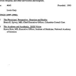 Schedules, National Health ...