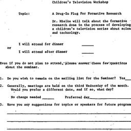 Announcements, 1979-02-21. ...