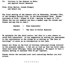 Announcements, 1963-12-04. ...