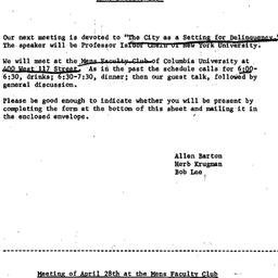 Announcements, 1966-04-28. ...