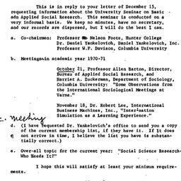 Correspondence, 1971-01-08....