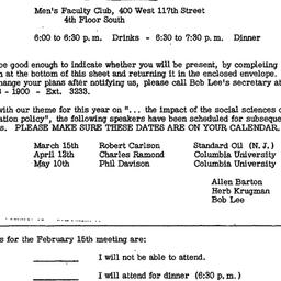 Announcements, 1967-02-15. ...