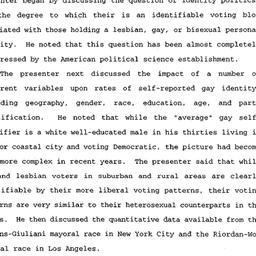 Minutes, 1994-04-04. Homose...